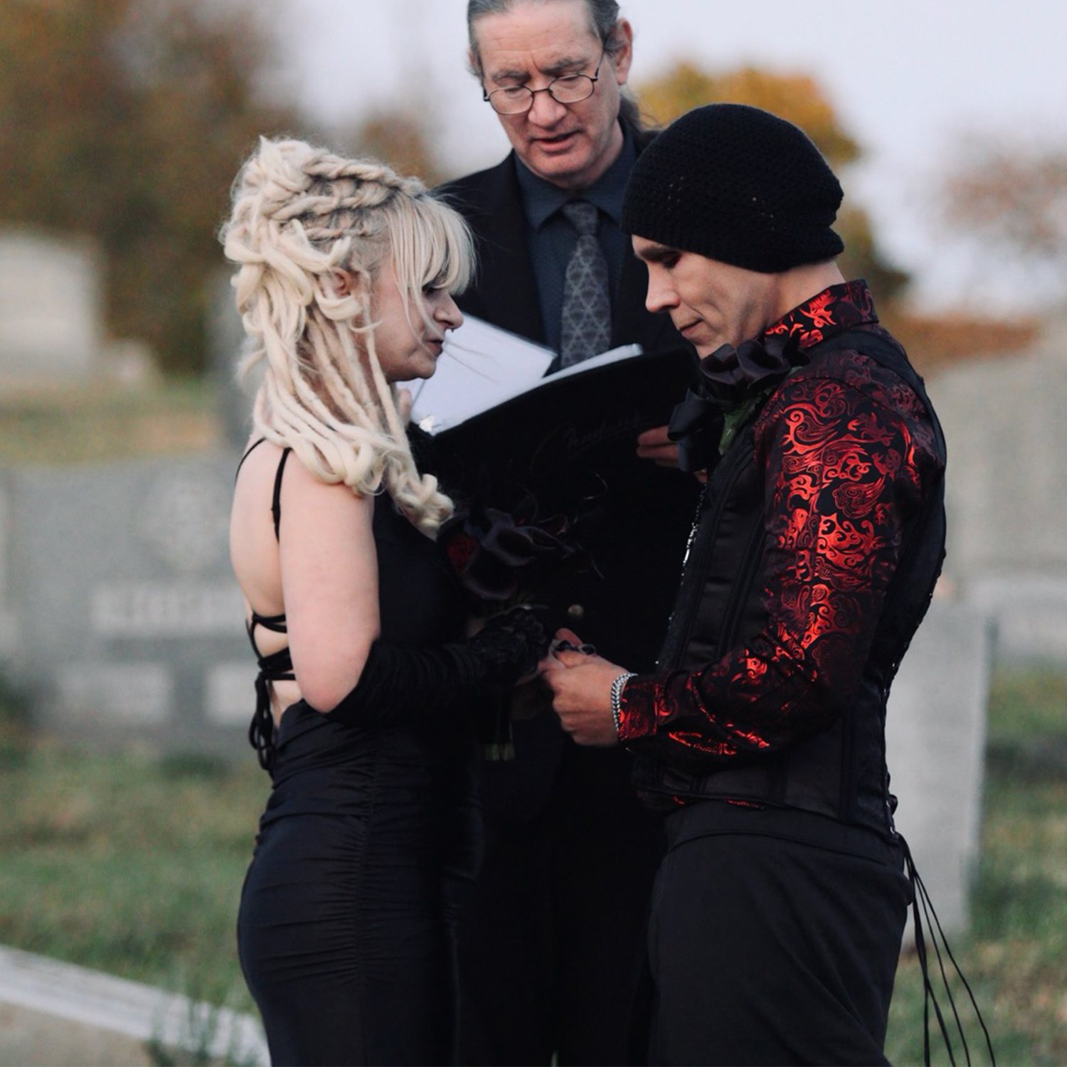 Gothic Vampire Wedding Officiant: Annie and Benny