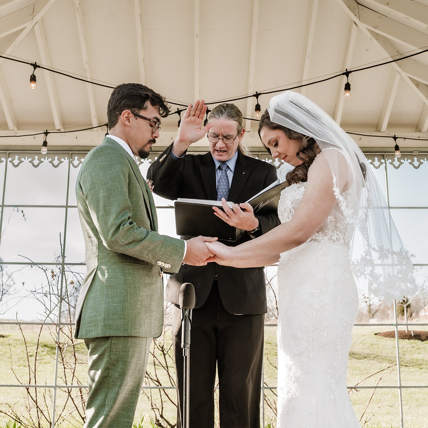 Terrain Gardens wedding officiant
